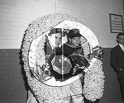 Yogi Berra and Bob Grim54N0145